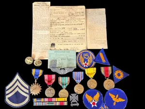 WWII USAAF 15th AAF Air Medal Group