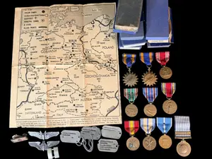 WWII 99th BG navigator grouping - Ploesti