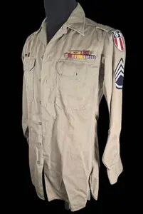 Scarce WWII CBI Theater-Made Shirt w/ DFC, AM