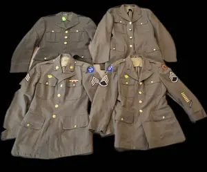 WWII Four-Pocket Tunics - One Officer, Three