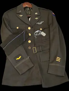 Named USAAF Pilot Instructor Uniform & ID Group