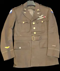 Named USAAF Coat, Alaska Defense Cmd Patch, Pilot