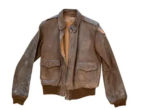 WWII A-2 Leather Flight Jacket CBI Patches