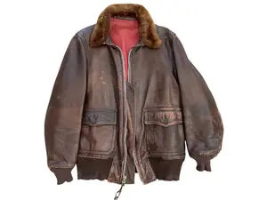WWII USN M-422A Goatskin Flight Jacket, USN