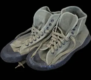 WWII USMC Canvas Jungle Sneakers, Guam Dec 1945