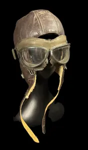 WWII Luftwaffe Winter Flight Helmet & AUER