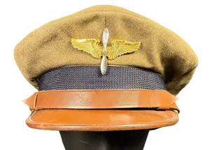 WWII USAAF Aviation Cadet Crusher Visor Cap