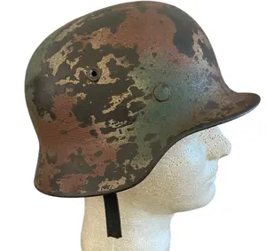 WWII German M40 Stahlhelm NS64 Multi-Tone Camo