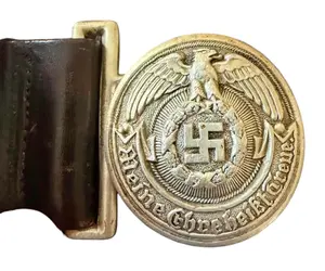 WWII SS Officer's Buckle, Belt & Cross-Strap Rig