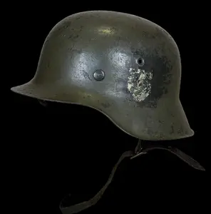WWII German SS M35 Double-Decal Stahlhelm, Named