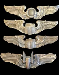 WWII Wings Pilot Observer Aerial Gunner LGB Thick