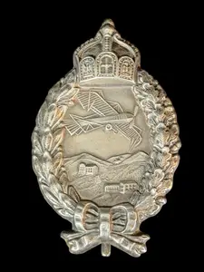 CHOICE WWI Prussian Pilot's Badge, C.E. Juncker