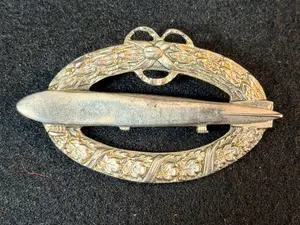 WWI German Airship Vet Commem Badge Inscribed