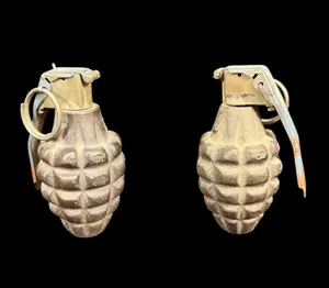 Pair of U.S. Mk 2 "Pineapple" Grenades - Inert /