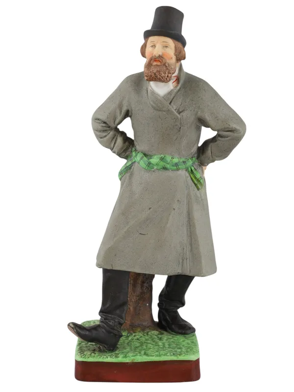 A RUSSIAN GARDNER PORCELAIN FIGURE OF A DANCING PEASANT, 19TH CEN. from auction in New York, New York — image 12