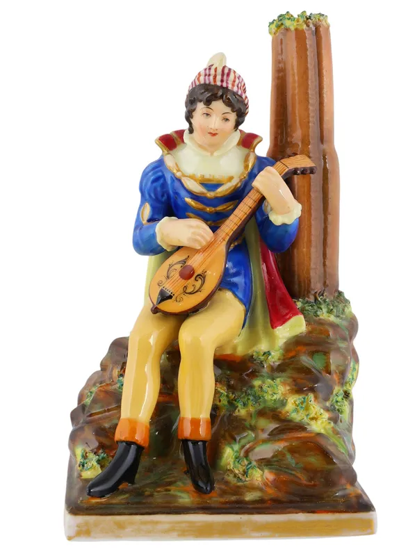 A RUSSIAN PORCELAIN FIGURE OF A MUSICIAN, POPOV FACTORY, C. 1860 from auction in New York, New York — image 20