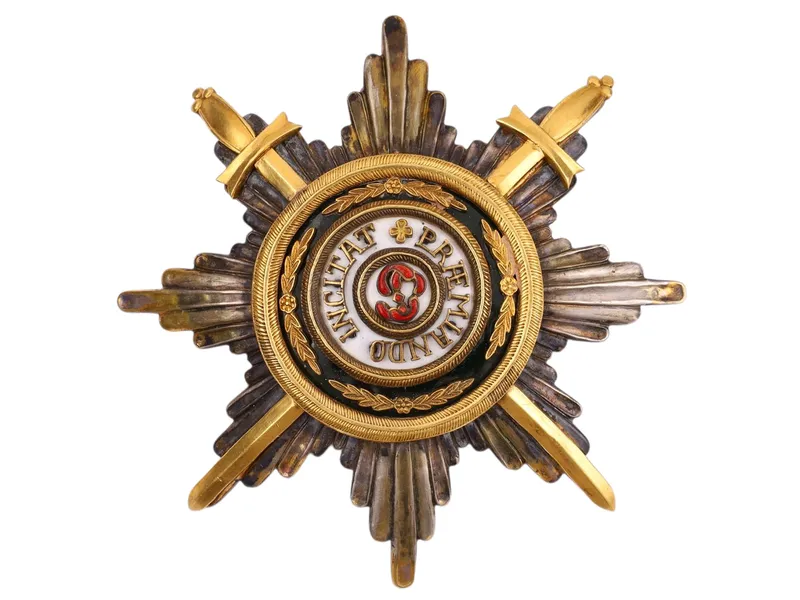 AN ORDER OF SAINT ANNE, BREAST STAR WITH SWORDS, RUSSIAN EMPIRE from auction in New York, New York — image 16