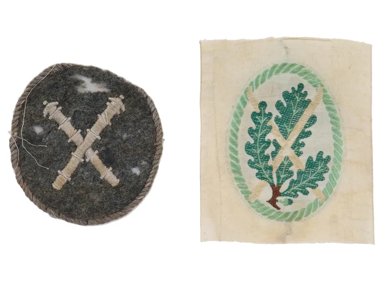 A PAIR OF WWII GERMAN WEHRMACHT CLOTH PATCHES from auction in New York, New York — image 11