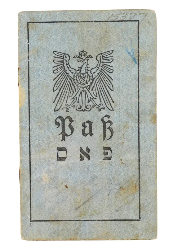 A GERMAN OCCUPATION PASS FOR A JEWISH RESIDENT OF LITHUANIA, CIRCA 1918-1920 from auction in New York, New York — image 12