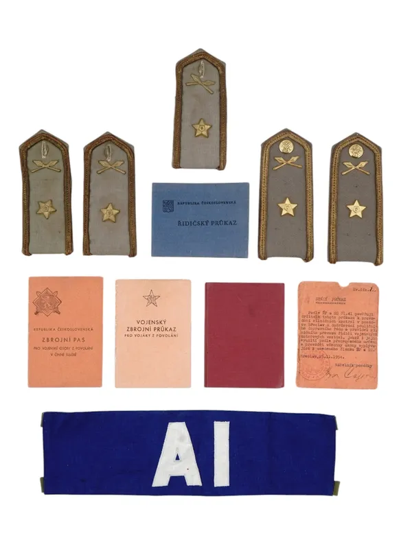 A SELECTION OF CZECHOSLOVAKIAN SHOULDER BOARDS AND CITATIONS from auction in New York, New York — image 13