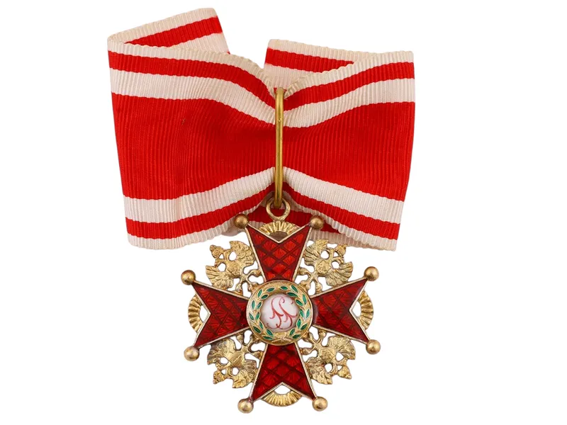 AN ORDER OF ST. STANISLAUS, 3RD CLASS, IN GILT-SILVER, FRANCE, CA. 1910 from auction in New York, New York — image 19