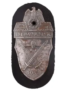 A German Demjansk Campaign Shield, World War II