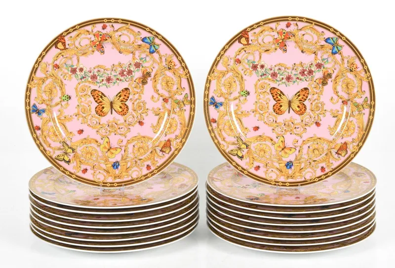 Eighteen Chargers, Rosenthal for Versace "Jardin" Pattern from auction in Pineville, Pennsylvania — image 20