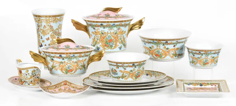Rosenthal for Versace "Jardin" Pattern Serving Ware from auction in Pineville, Pennsylvania — image 22