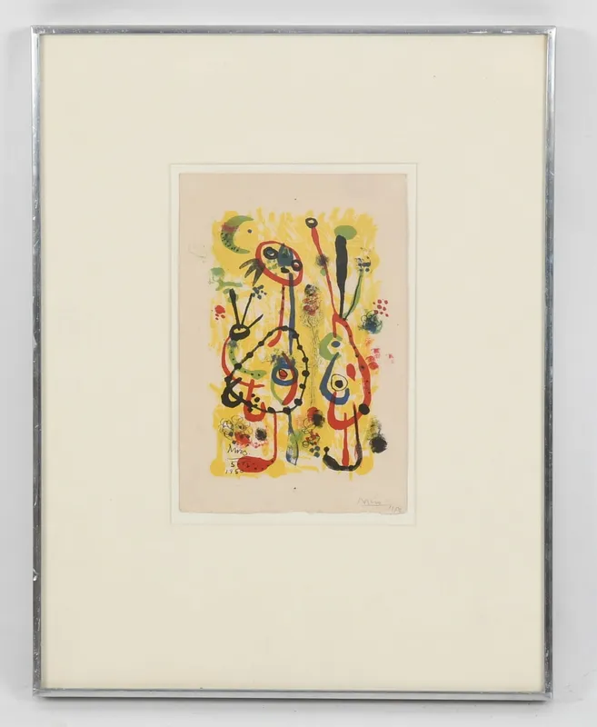 Joan Miro (Spanish, 1893-1983), Illustration for Breton's Anthologie de l'Humour Noir, 1950 from auction in Pineville, Pennsylvania — image 16