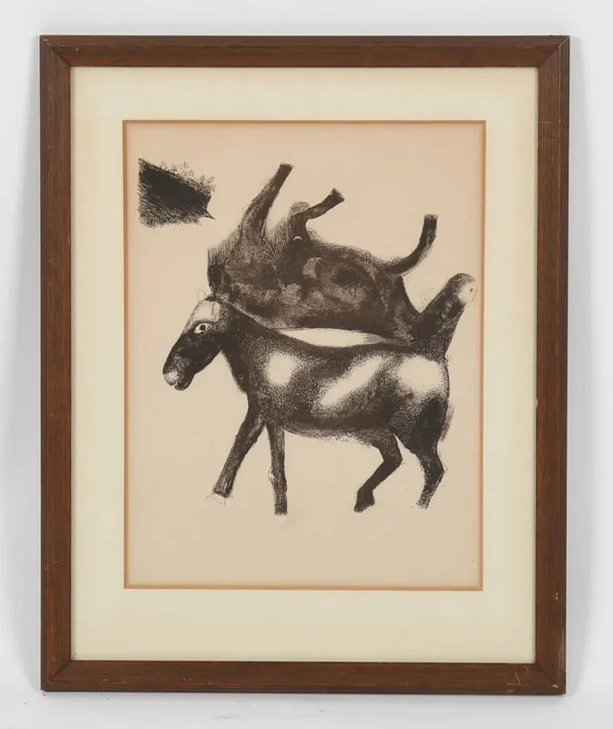 Marc Chagall (French, 1887-1985), Lithograph from "Journal d'un Cheval," 1952 from auction in Pineville, Pennsylvania — image 22
