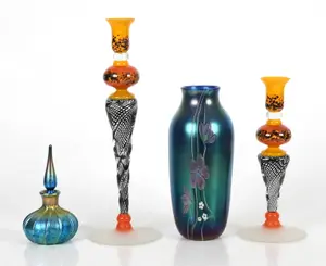 Contemporary Art Glass, Vessels and Candlesticks