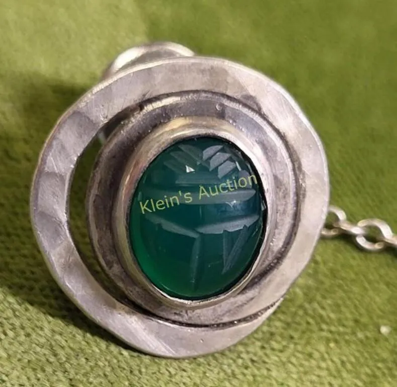 sterling scarab tie pin from auction in wilmington , North Carolina — image 15