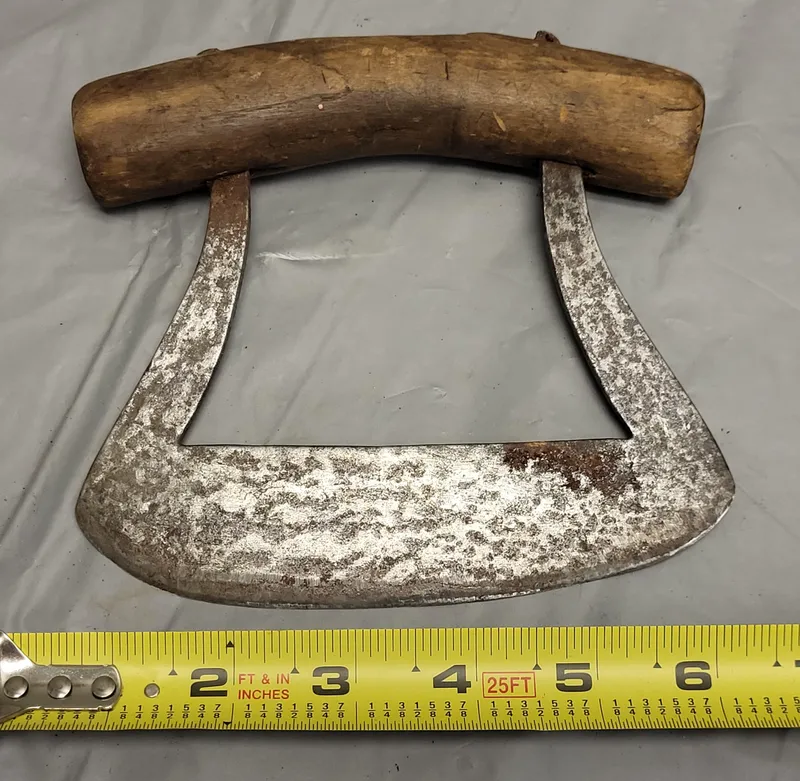 antique forged mezaluna kitchen chopper herbs etc from auction in wilmington , North Carolina — image 23