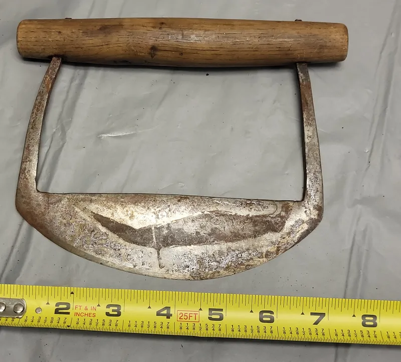 1800's chopper mezzaluna knife dough cutter from auction in wilmington , North Carolina — image 22