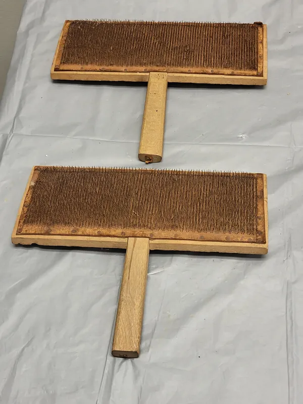 lot of 2 whittemore sheep/wood carding paddles no 10 from auction in wilmington , North Carolina — image 30