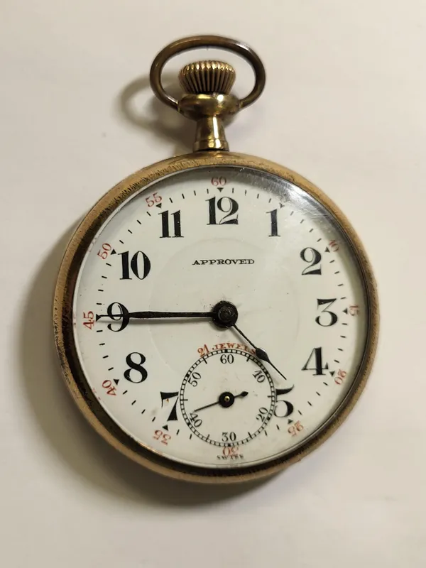 antique 21 jewel railroad approved pocket watch  from auction in wilmington , North Carolina — image 13