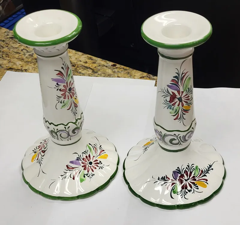 vtg portugal for newworth candle holders 2 x bid from auction in wilmington , North Carolina — image 38
