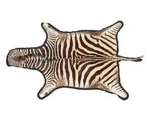 Zebra Skin Rug 10'10" x 6'8"