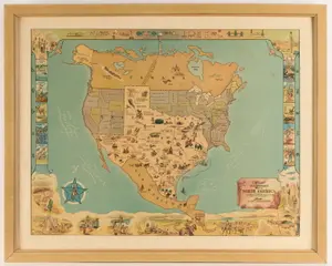 Storm "Texas Brags Map of North America" 1948
