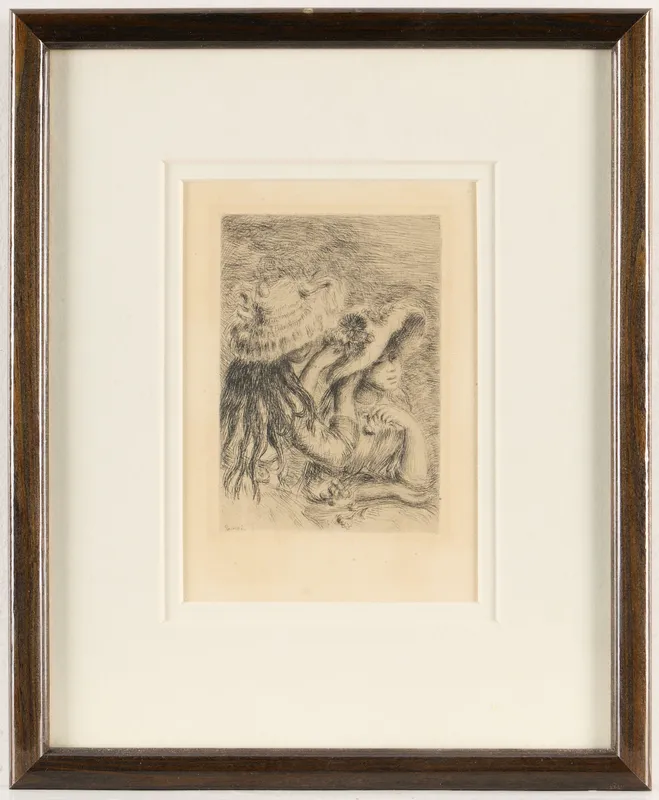 After Renoir "Le Chapeau Epingle" Etching from auction in Saint Paul, Minnesota — image 3