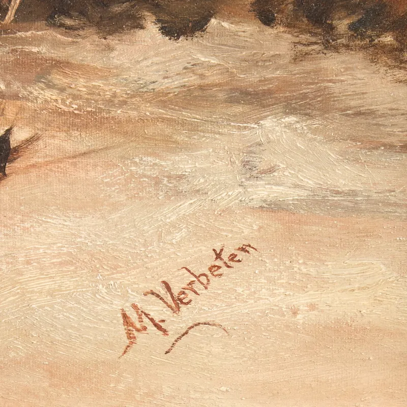 Signed American School "After the Storm" Painting from auction in Saint Paul, Minnesota — image 26