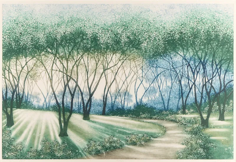 Joseph Culpepper "Whispering Blue" Color Intaglio from auction in Saint Paul, Minnesota — image 31