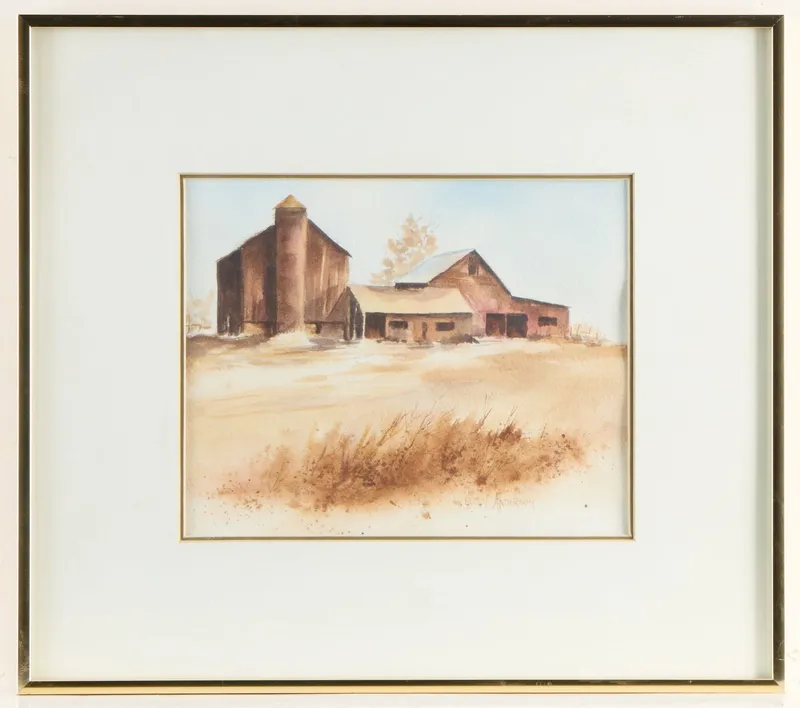 Helen E. Anderson "Farm Landscape" W/C from auction in Saint Paul, Minnesota — image 38