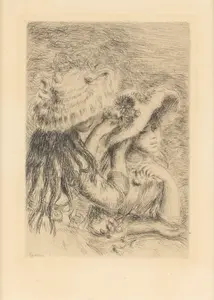 After Renoir "Le Chapeau Epingle" Etching