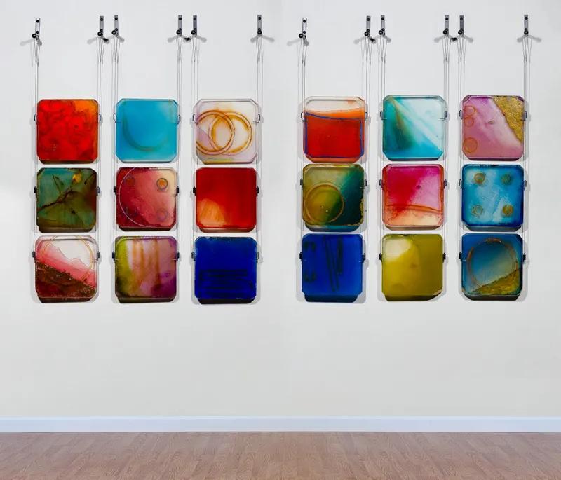 Carrie McGee (American, b.1954) Mixed Media Hanging Sculptures from auction in Addison, Illinois — image 3