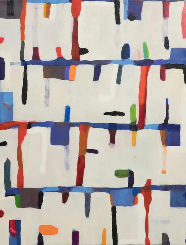 Kathleen Waterloo (American, 20th Century) 'Congress Parkway' Encaustic on Board from auction in Addison, Illinois — image 4