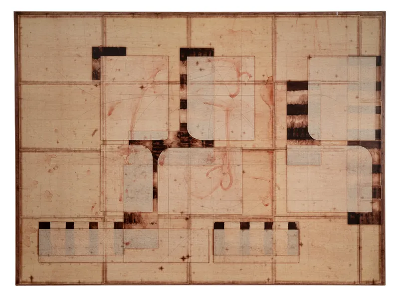 Michael Kessler (American, b.1954) 'Teleology' Mixed Media on Canvas from auction in Addison, Illinois — image 5
