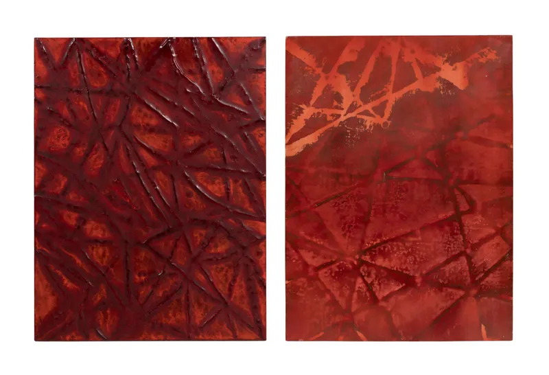 Robin Rose (American, b.1946) Mixed Media on Metal from auction in Addison, Illinois — image 9