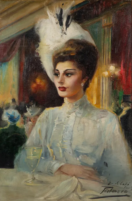 Alfredo Palmero De Gregorio (Spanish, 1901-1991) Oil on Canvas from auction in Addison, Illinois — image 15