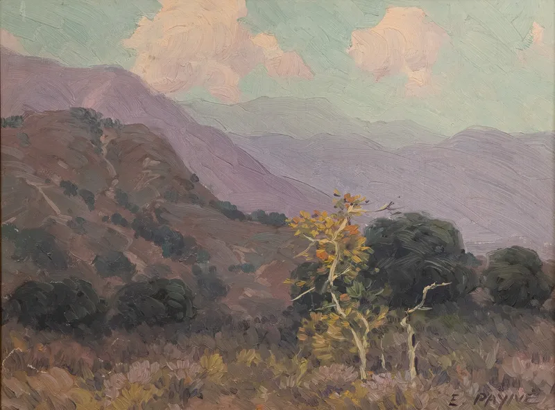 Edgar Alwin Payne (American, 1883-1947) Oil on Board from auction in Addison, Illinois — image 20